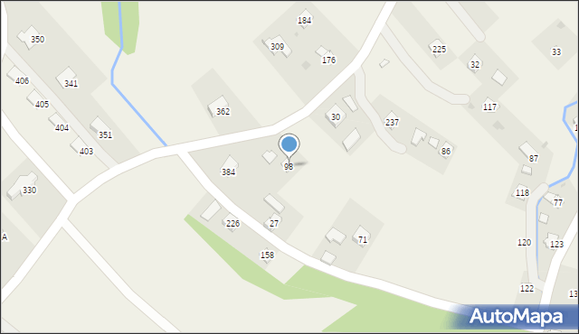 Ustrobna, Ustrobna, 98, mapa Ustrobna