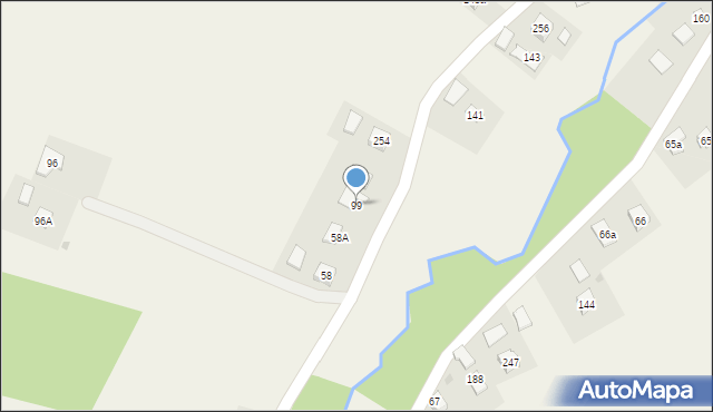 Ustrobna, Ustrobna, 99, mapa Ustrobna