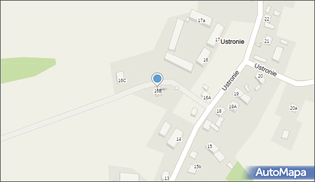 Ustronie, Ustronie, 16B, mapa Ustronie