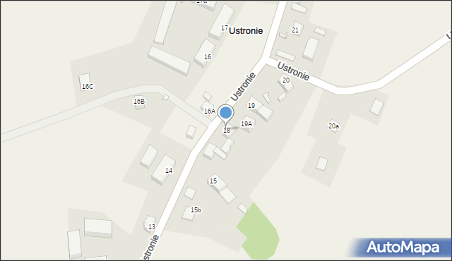Ustronie, Ustronie, 18, mapa Ustronie