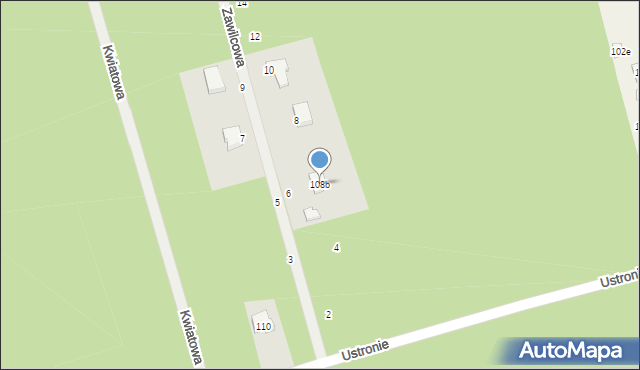 Ustronie, Ustronie, 108b, mapa Ustronie