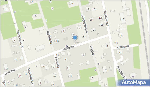 Ustronie, Ustronie, 6, mapa Ustronie