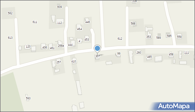 Uszew, Uszew, 307, mapa Uszew