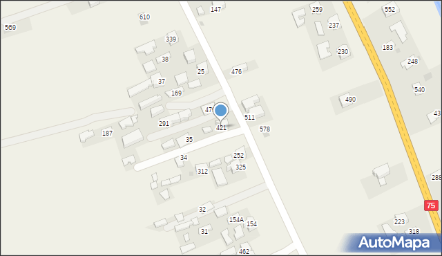 Uszew, Uszew, 421, mapa Uszew