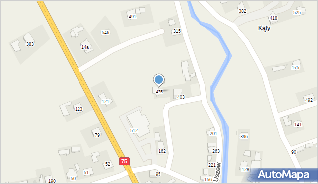 Uszew, Uszew, 475, mapa Uszew