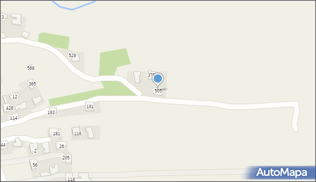 Uszew, Uszew, 505, mapa Uszew