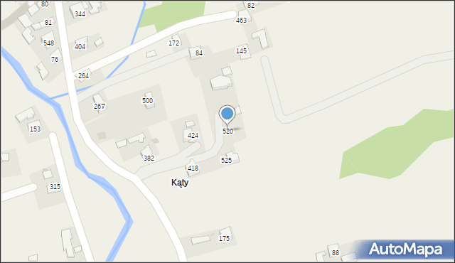 Uszew, Uszew, 520, mapa Uszew