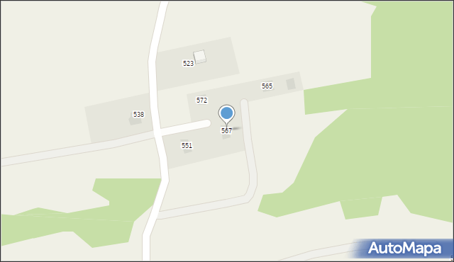 Uszew, Uszew, 567, mapa Uszew