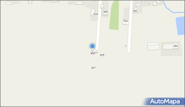 Uszew, Uszew, 604, mapa Uszew