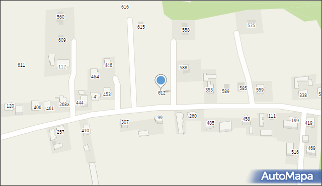 Uszew, Uszew, 612, mapa Uszew