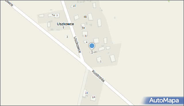 Uszkowce, Uszkowce, 2, mapa Uszkowce
