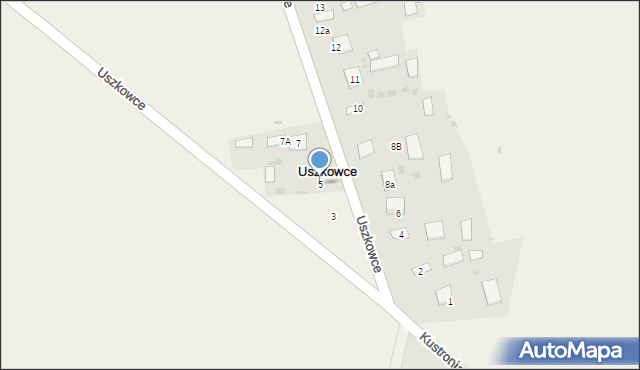 Uszkowce, Uszkowce, 5, mapa Uszkowce