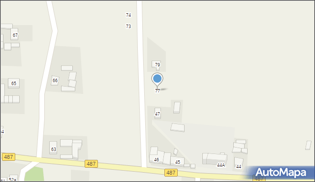 Uszyce, Uszyce, 77, mapa Uszyce