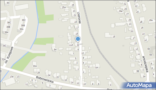 Wągrowiec, Ustronie, 11, mapa Wągrowiec