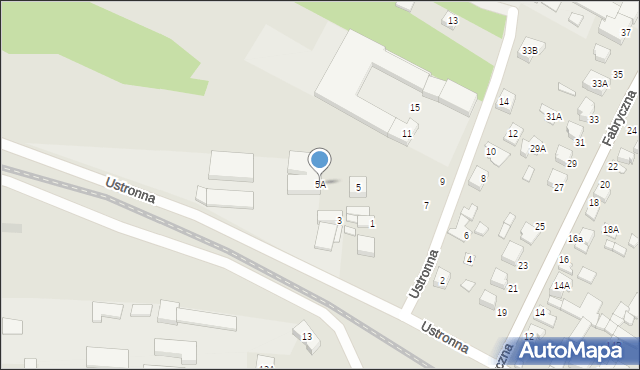 Wieruszów, Ustronna, 5A, mapa Wieruszów