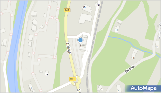 Wisła, Ustrońska, 2, mapa Wisła