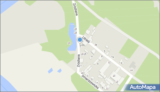 Tomaszów Mazowiecki, Utrata, 2, mapa Tomaszów Mazowiecki