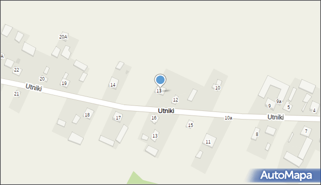 Utniki, Utniki, 15, mapa Utniki