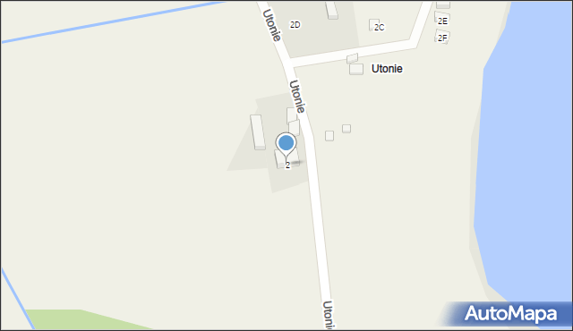 Utonie, Utonie, 2, mapa Utonie