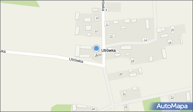 Utrówka, Utrówka, 18, mapa Utrówka