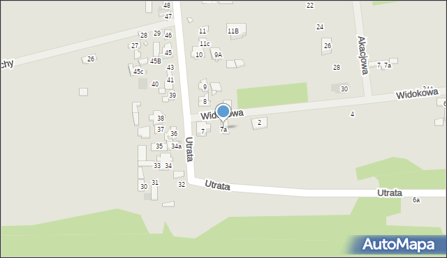 Zakroczym, Utrata, 7a, mapa Zakroczym