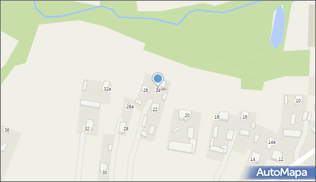 Dąbrowica, Uzdrowiskowa, 24, mapa Dąbrowica