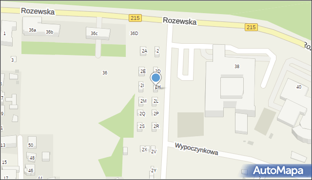 Jastrzębia Góra, Uzdrowiskowa, 2J, mapa Jastrzębia Góra