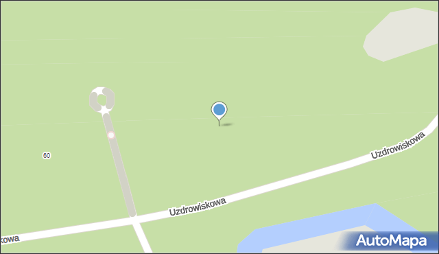 Świnoujście, Uzdrowiskowa, 70, mapa Świnoujście