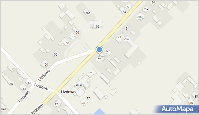 Uzdowo, Uzdowo, 21, mapa Uzdowo