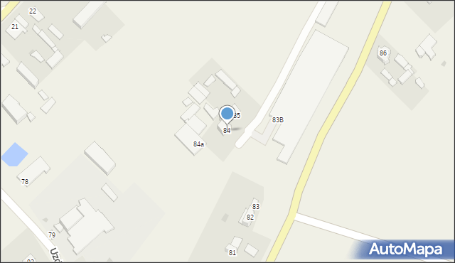 Uzdowo, Uzdowo, 84, mapa Uzdowo