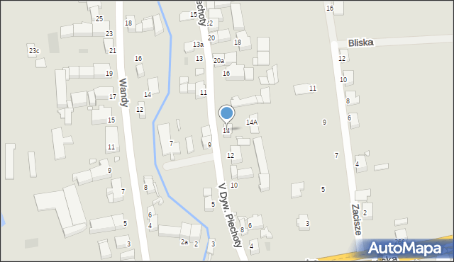 Legnica, V Dywizji Piechoty, 14, mapa Legnicy