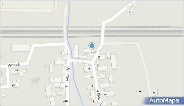 Legnica, V Dywizji Piechoty, 23, mapa Legnicy