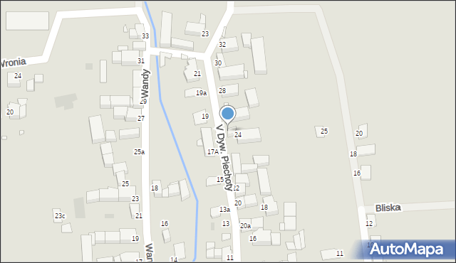 Legnica, V Dywizji Piechoty, 26, mapa Legnicy