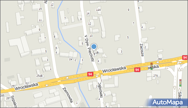 Legnica, V Dywizji Piechoty, 8, mapa Legnicy