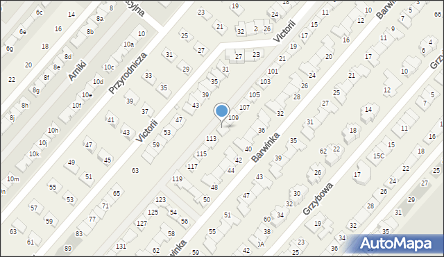 Józefosław, Victorii, 111, mapa Józefosław