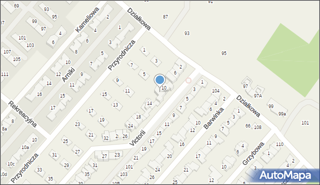 Józefosław, Victorii, 12, mapa Józefosław