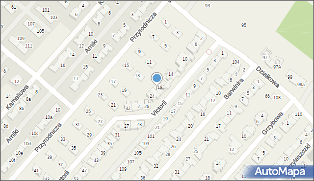 Józefosław, Victorii, 20, mapa Józefosław