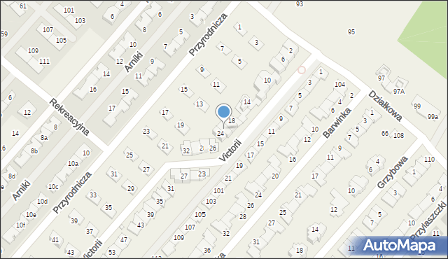 Józefosław, Victorii, 22, mapa Józefosław