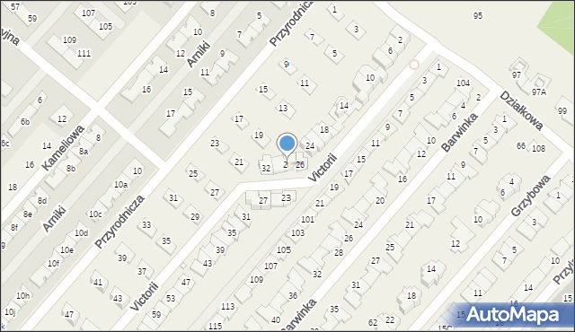 Józefosław, Victorii, 28, mapa Józefosław