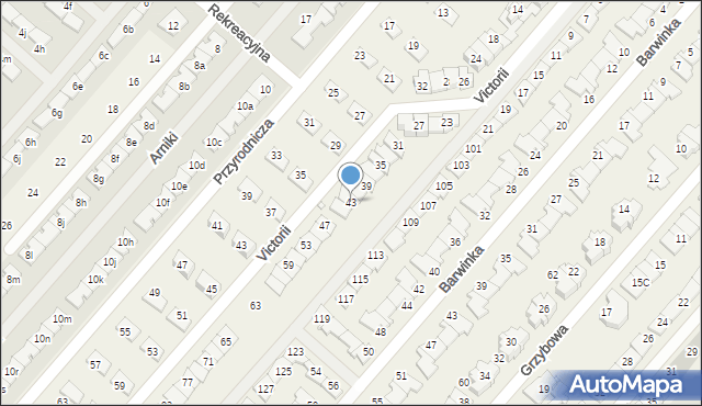 Józefosław, Victorii, 43, mapa Józefosław