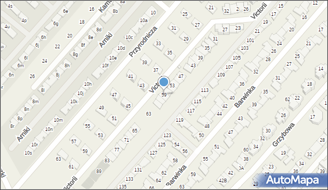 Józefosław, Victorii, 59, mapa Józefosław