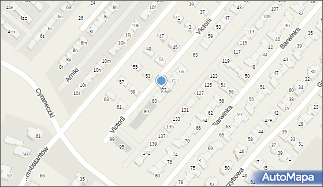 Józefosław, Victorii, 79, mapa Józefosław