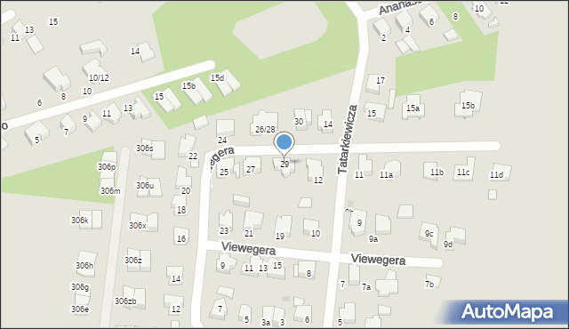 Łódź, Viewegera Teodora, 29, mapa Łodzi