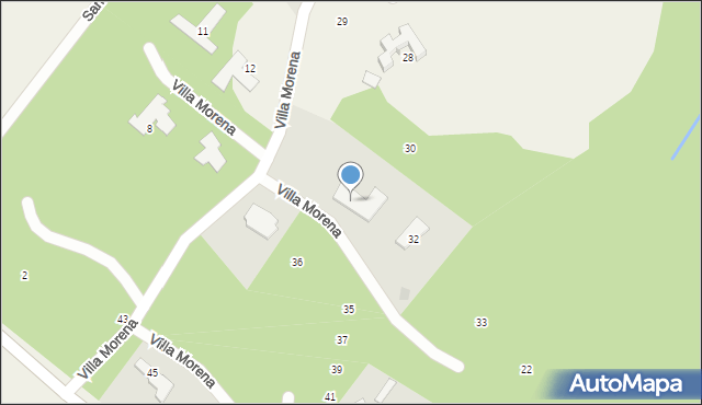 Mielno, Villa Morena, 31, mapa Mielno
