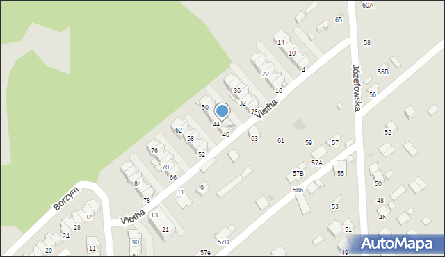 Radom, Vietha Konrada, 42, mapa Radomia