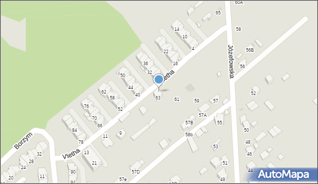 Radom, Vietha Konrada, 63, mapa Radomia