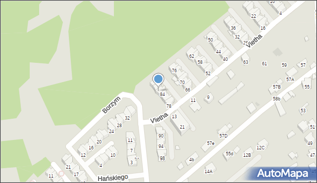 Radom, Vietha Konrada, 86, mapa Radomia