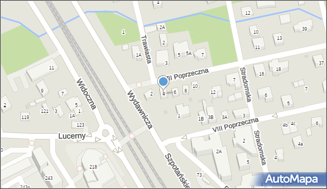 Warszawa, VII Poprzeczna, 4, mapa Warszawy