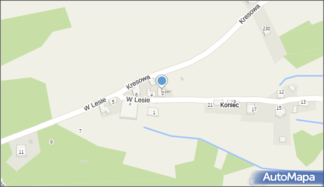 Przeginia Narodowa, W Lesie, 2, mapa Przeginia Narodowa