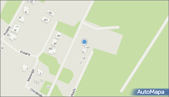 Warszawa, W Brzózkach, 23, mapa Warszawy